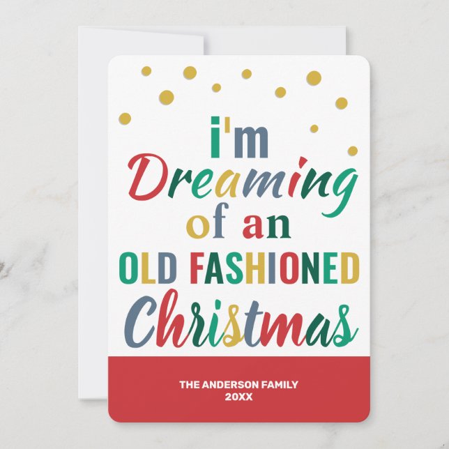 Colourful Typography Christmas Funny Goodbye 2020 Holiday Card (Front)