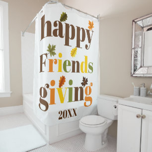 Colourful typography Happy Friendsgiving fall