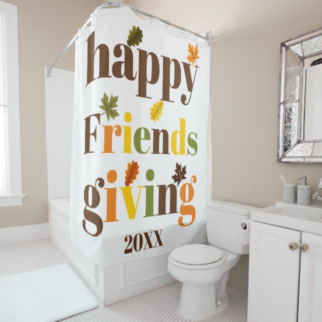 Colourful typography Happy Friendsgiving fall (In Situ)