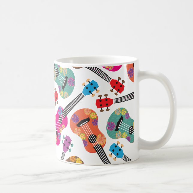 Colourful Ukeleles Coffee Mug (Right)