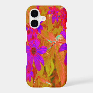 Colourful Ultra-Violet, Magenta and Red Wildflower