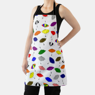 Colourful Umbrellas Design Apron