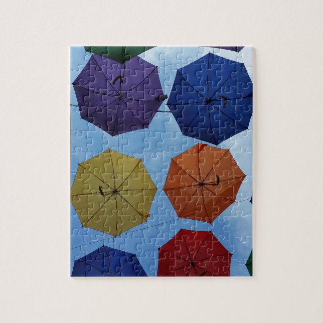 Colourful umbrellas jigsaw puzzle (Vertical)