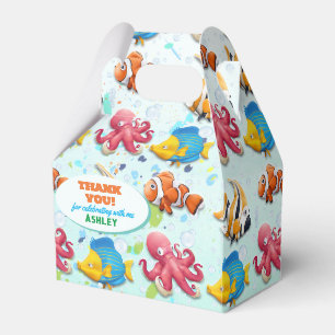 Colourful Under the Sea Kids Birthday Favor Box