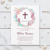Colourful Under the Sea Wreath Baptism