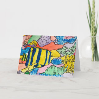 Colourful Underwater World Card