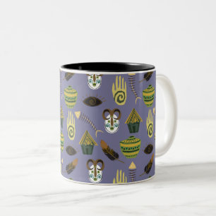 Colourful Uneven Pattern Two-Tone Coffee Mug