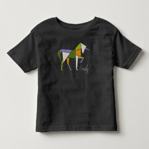 Colourful Unicorn Fantasy Fairy Tale Modern Tangra Toddler T-shirt