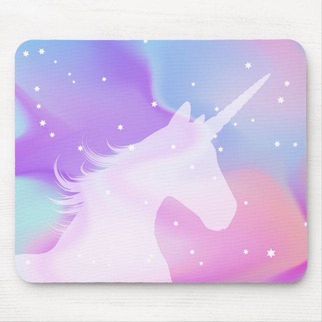 Colourful Unicorn Mouse Pad (Front)