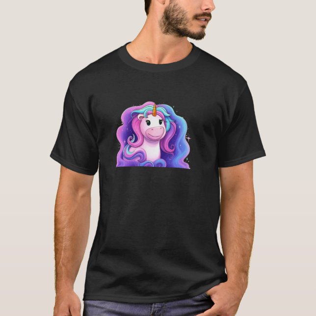 Colourful Unicorn T-Shirt (Front)