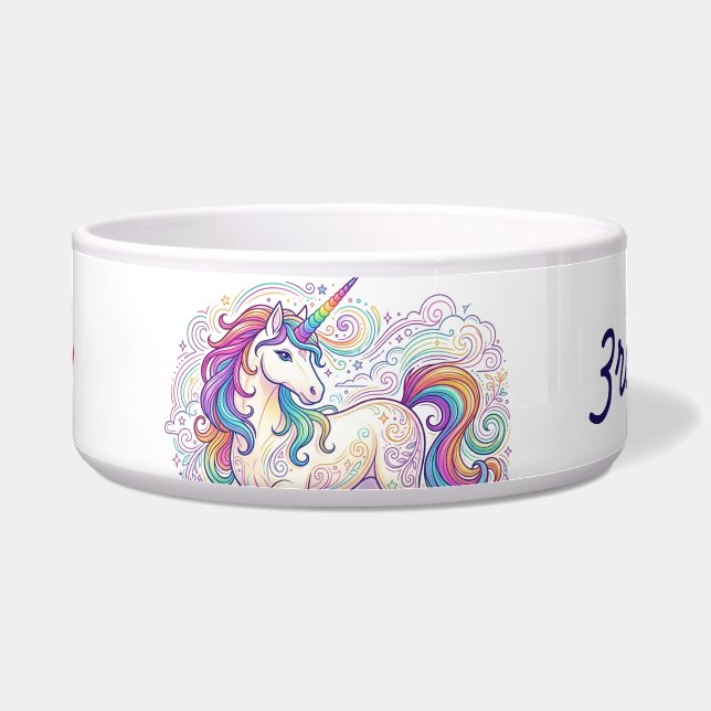 colourful unicorn third grade back to school name (Front)