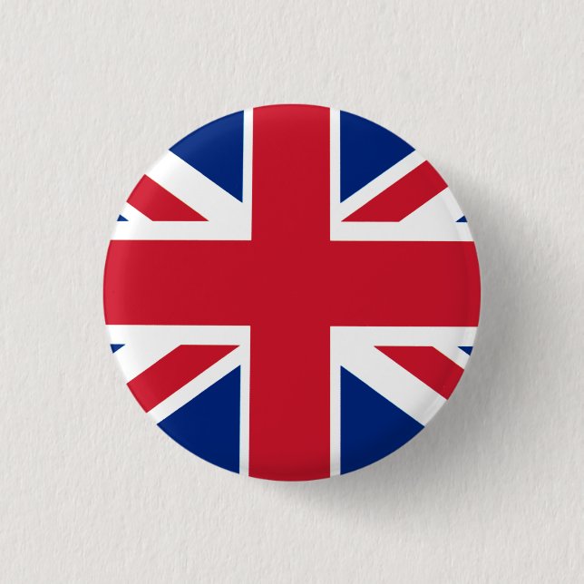 Colourful Union Jack 1 Inch Round Button (Front)