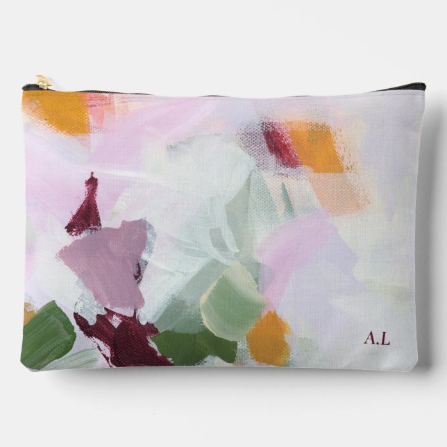 Colourful Unique Abstract Art Personalized Gift Accessory Pouch (Front)