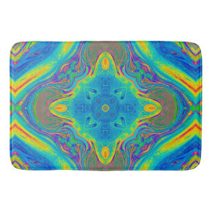 Colourful Unique Abstract Bath Mat