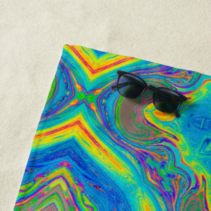 Colourful Unique Abstract Beach Towel