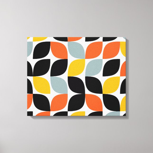 Colourful, unique, trendy, urban leaf concept canvas print (Front)