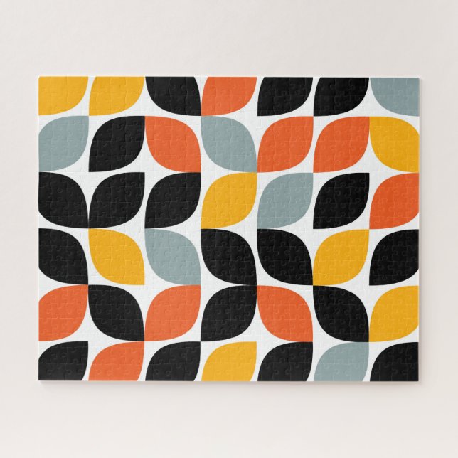 Colourful, unique, trendy, urban leaf concept jigsaw puzzle (Horizontal)