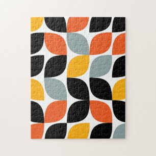 Colourful, unique, trendy, urban leaf concept jigsaw puzzle