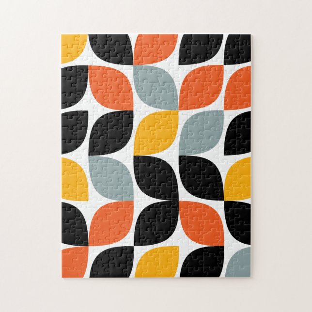 Colourful, unique, trendy, urban leaf concept jigsaw puzzle (Vertical)