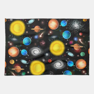 Colourful Universe Astronomy Space Kitchen Towel