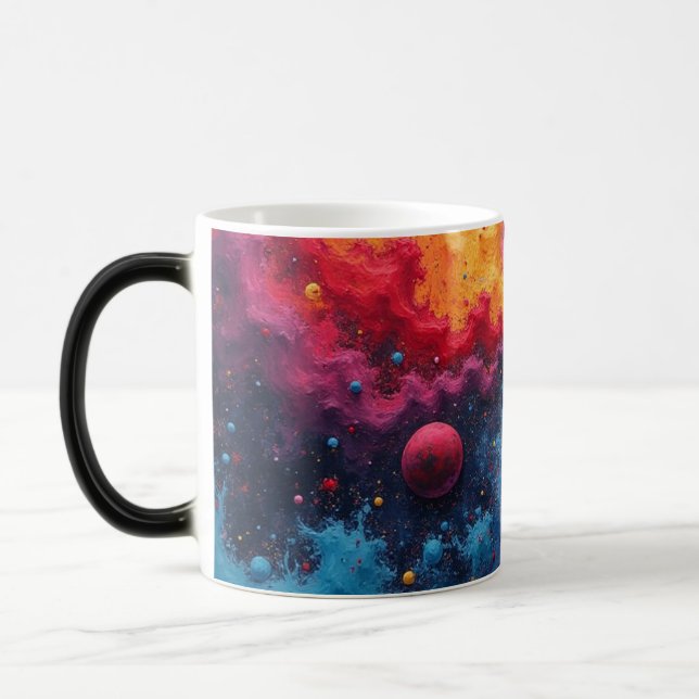 Colourful universe  magic mug (Left)