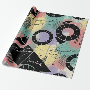 Colourful Urban Graffiti Pattern (10) Wrapping Paper