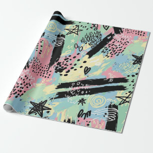 Colourful Urban Graffiti Pattern (12) Wrapping Paper