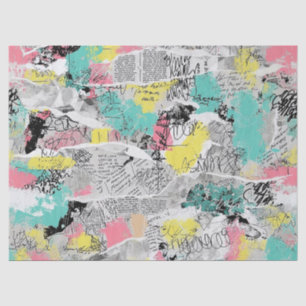 Colourful Urban Graffiti Pattern (3) Tissue Paper