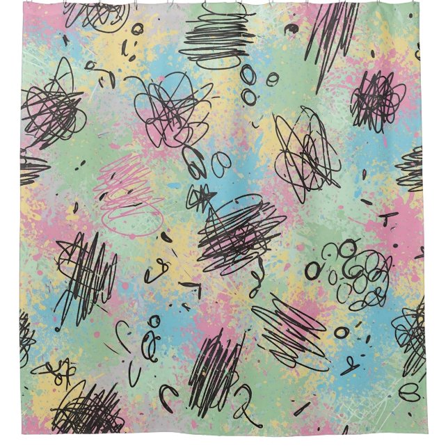 Colourful Urban Graffiti Pattern (4) (Front)