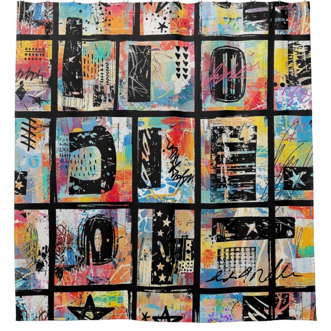 Colourful Urban Graffiti Pattern (5) (Front)