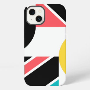 Colourful, urban, trendy, modern geometric art iPhone 13 case