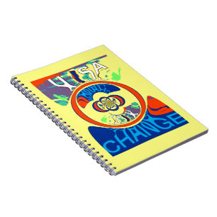 Colourful USA Change: A Festive Design Notebook