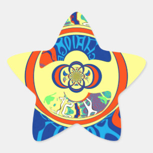Colourful USA Change: A Festive Design Star Sticker