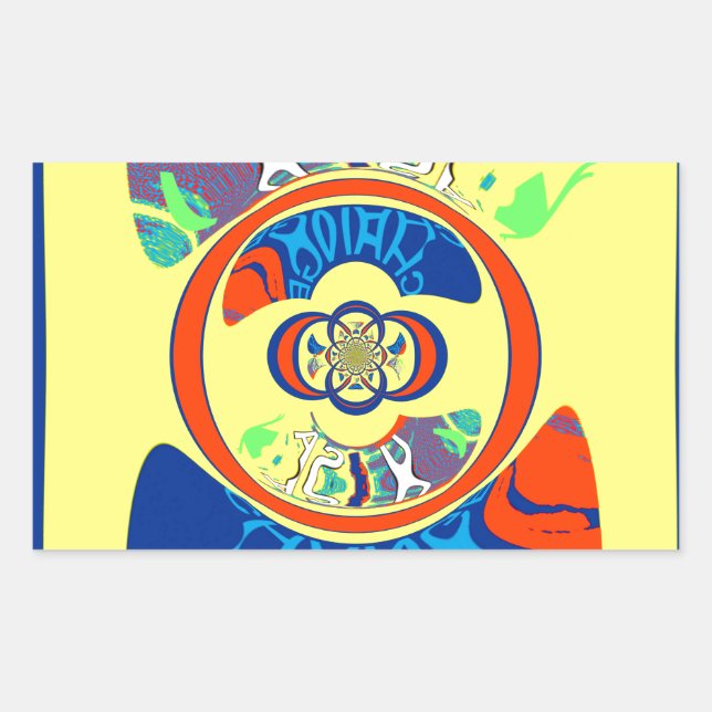 Colourful USA Change: A Festive Design Sticker (Front)