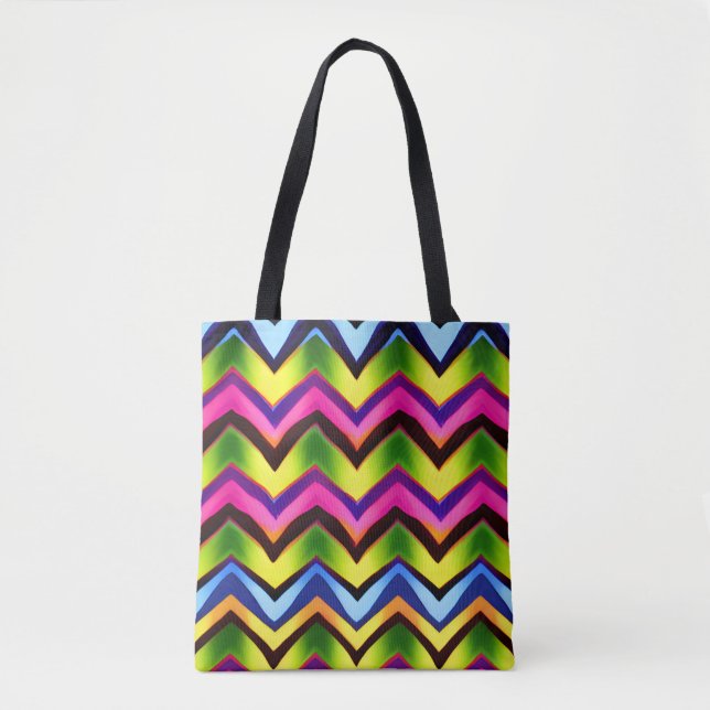 Colourful V Shape Seamless Pattern  Tote Bag (Front)