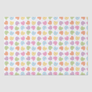 Colourful Valentine Candy Hearts  Paper Coaster Mu