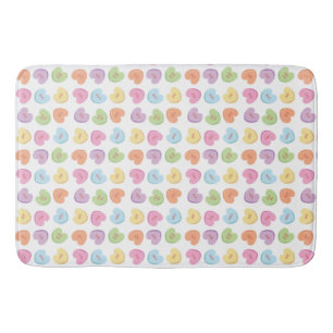 Colourful Valentine Candy Hearts  Paper Coaster Mu Bath Mat