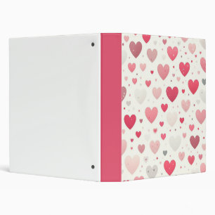 Colourful Valentine's day heart Binder