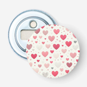 Colourful Valentine's day heart Bottle Opener