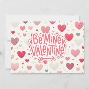 Colourful Valentine's day heart Holiday Card