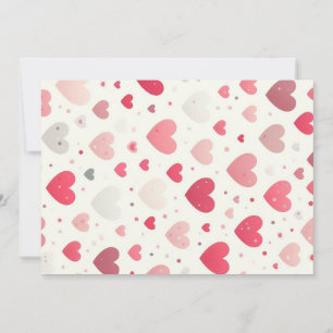 Colourful Valentine's day heart Holiday Card