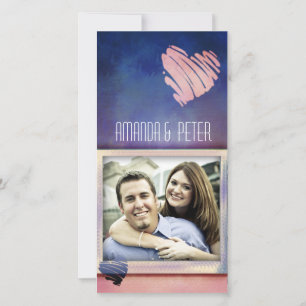 Colourful Valentine's / Love card photo template