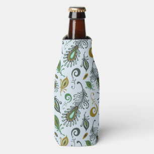 Colourful Various Feathers Bottle Cooler