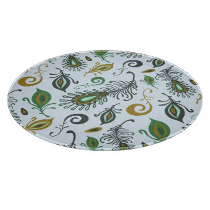 Colourful Various Feathers Cutting Board