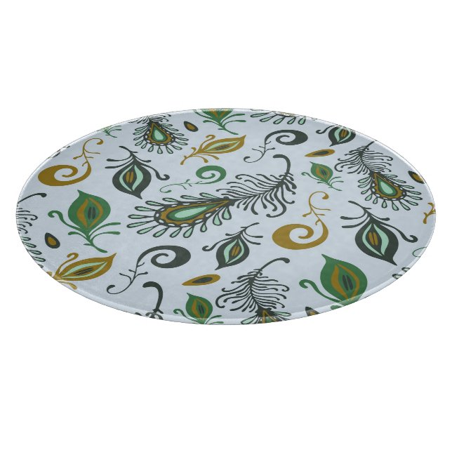 Colourful Various Feathers Cutting Board (Corner)