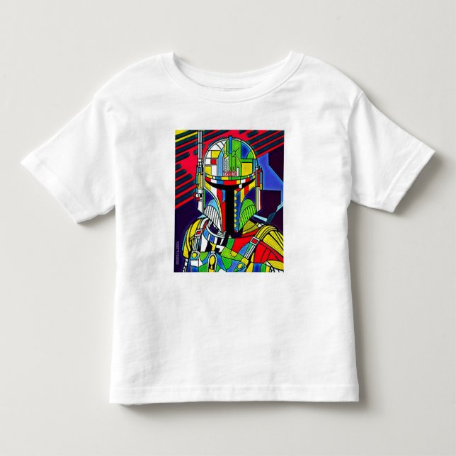 Colourful Vector Robot Illustration T-Shirt (Front)