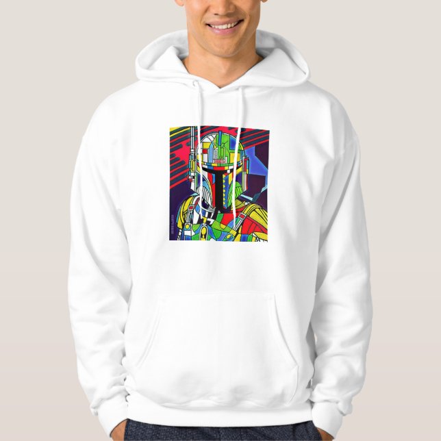 Colourful Vector Robot Illustration T-Shirt Hoodie (Front)