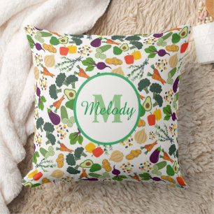 Colourful Vegetable Pattern Design Custom Gifts, Throw Pillow
