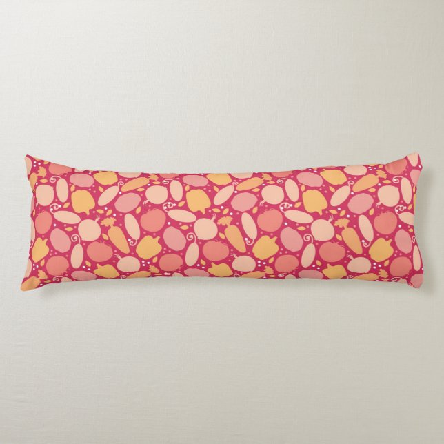 Colourful vegetables pattern body pillow (Front)