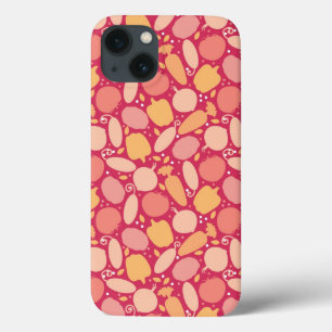 Colourful vegetables pattern iPhone 13 case